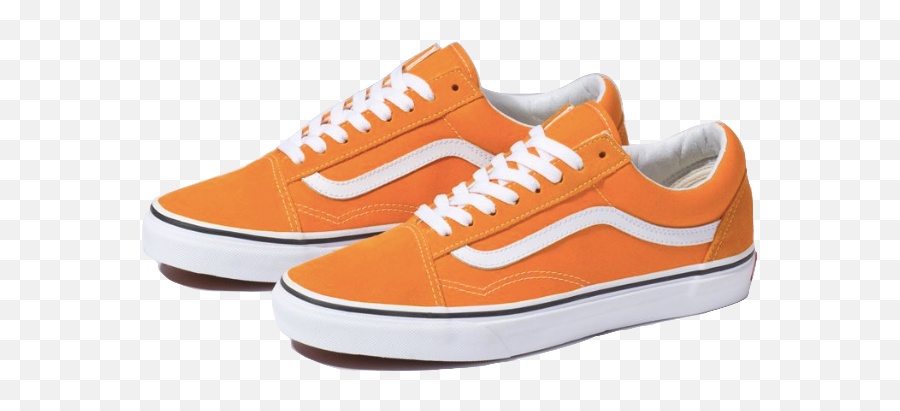 Orange Oldskool Vans Sneakers Shoes - Blue Granite Old Skool Vans Emoji,Emoji Shoes Vans