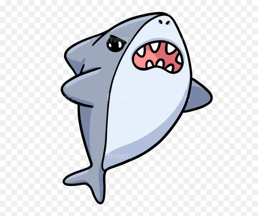 Draw Cute Kawaii Stickers Emoji Emoticons Characters By - Mackerel Sharks,Emojis Printable Drawing