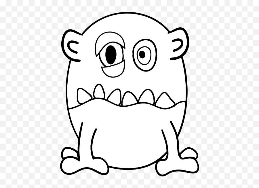 Monster Theme Cute Monsters - Monster Drawing For Colouring Emoji,Doodle Monster Emotions