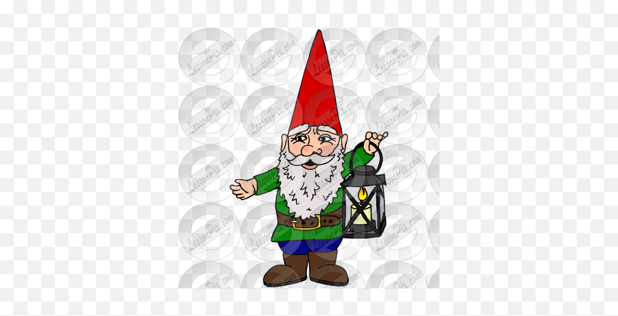 Gnome Picture For Classroom Therapy Use - Great Gnome Clipart Christmas Elf Emoji,Lawn Gnome Emoticon