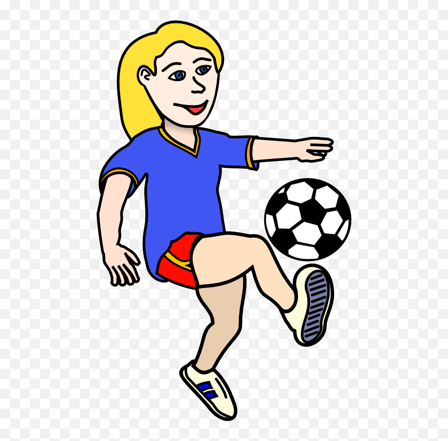 Girl Soccer Player Clipart Free Clipart - Soccer Ball Clip Art Emoji,Soccer Player Emoji