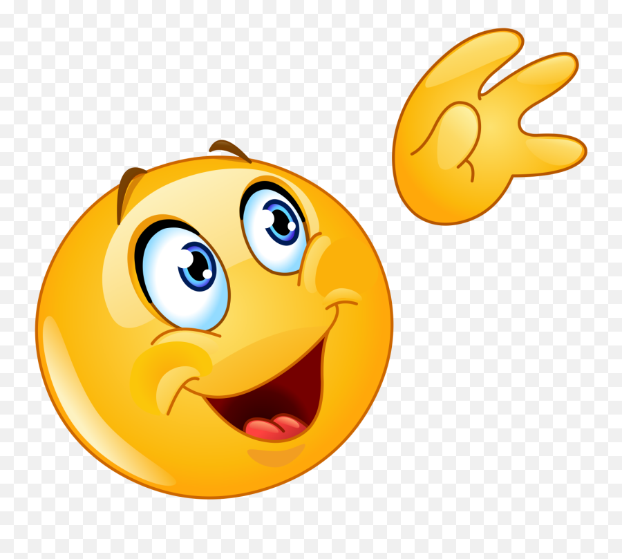 Reaching Emoji Decal - Smiley With Hand Png,Emojis Facial Expressions