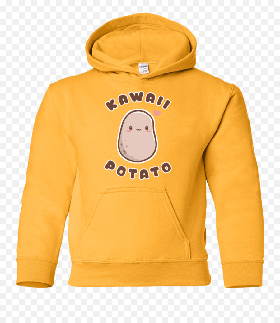 Kawaii Potato Youth Hoodie - Kawaii Potato Emoji,Kawii Potato Emoticon