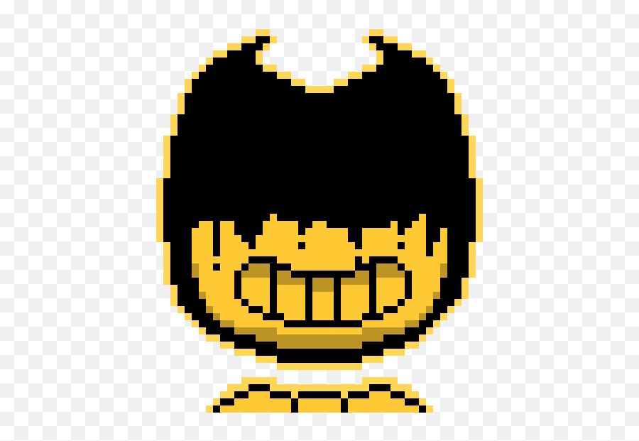 Pixel Art Gallery - Bendy Pixel Art Demon Emoji,Thinking Emoji Forbiddon