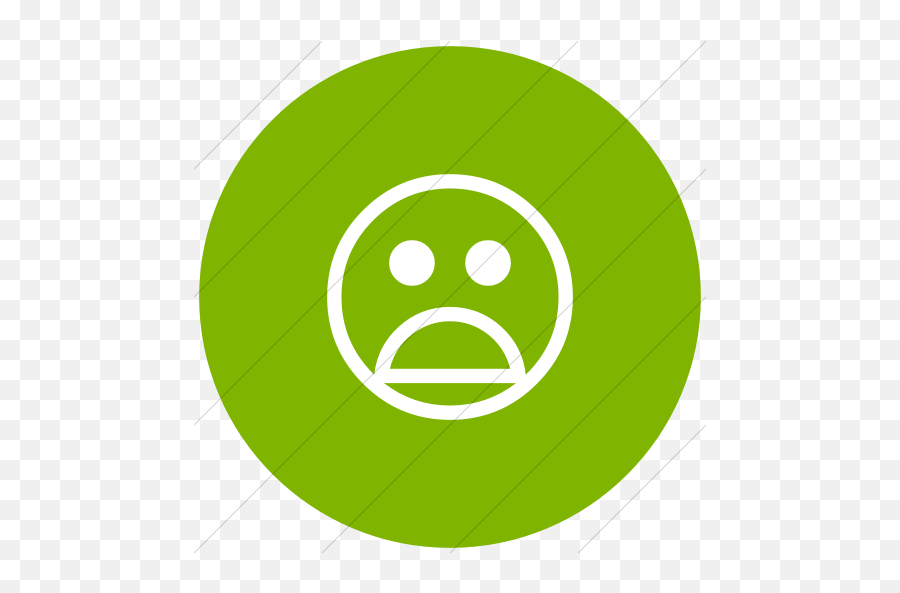 Classic Emoticons Frowning Face - Dot Emoji,White Emoticon Unhappy Face