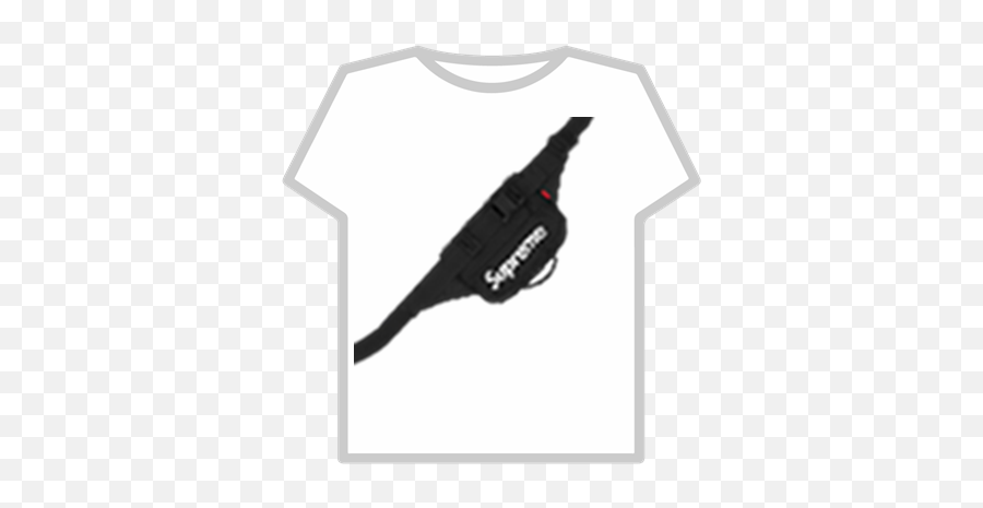 Supreme Plain Logo T Shirt Black - Supreme T Shirt Roblox Png