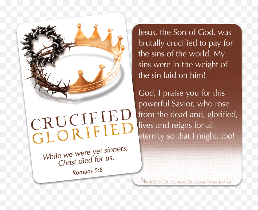 Lapel Pin U0026 Inspirational Card - Crucified Glorified Emoji,Emoticon Item Tree Of Savior