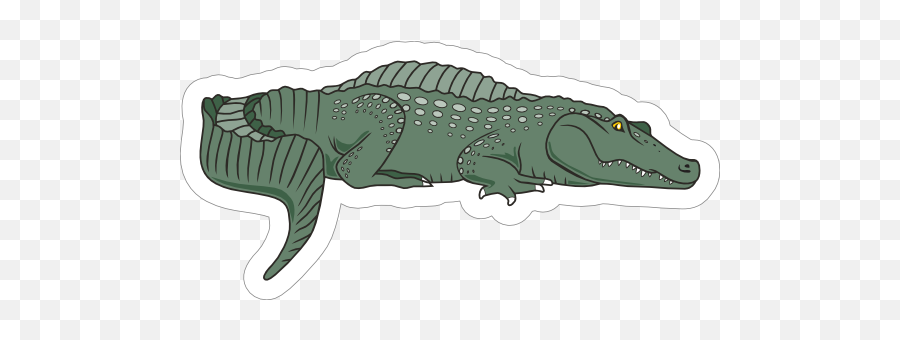 Green Gator Mascot Sticker Emoji,Facebook Emoticons, Alligator