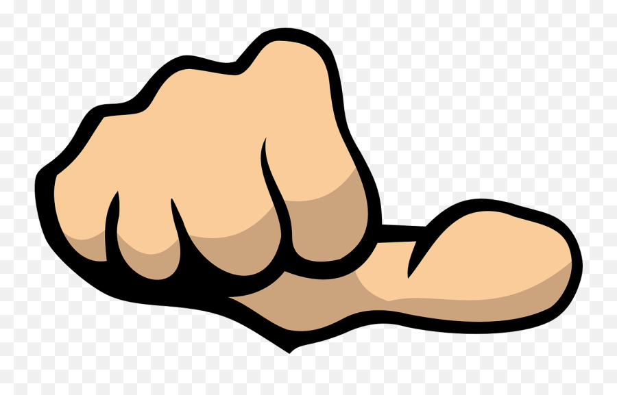 Thumb Hand Fist Body Public Domain Image - Freeimg Emoji,Fist Into Palm Emoticon