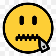 Justemoji - Charing Cross Tube Station,Zipper Mouth Emoji