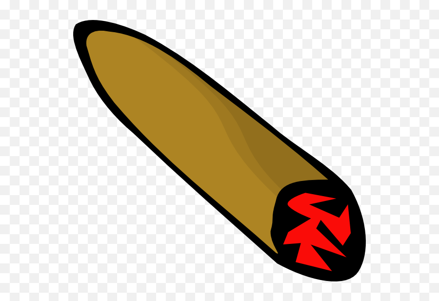 Blunt Joint Cannabis Cigar Clip Art - Long Cigar Clip Art At Cigar Clipart Emoji,Steam Weed Emoticon
