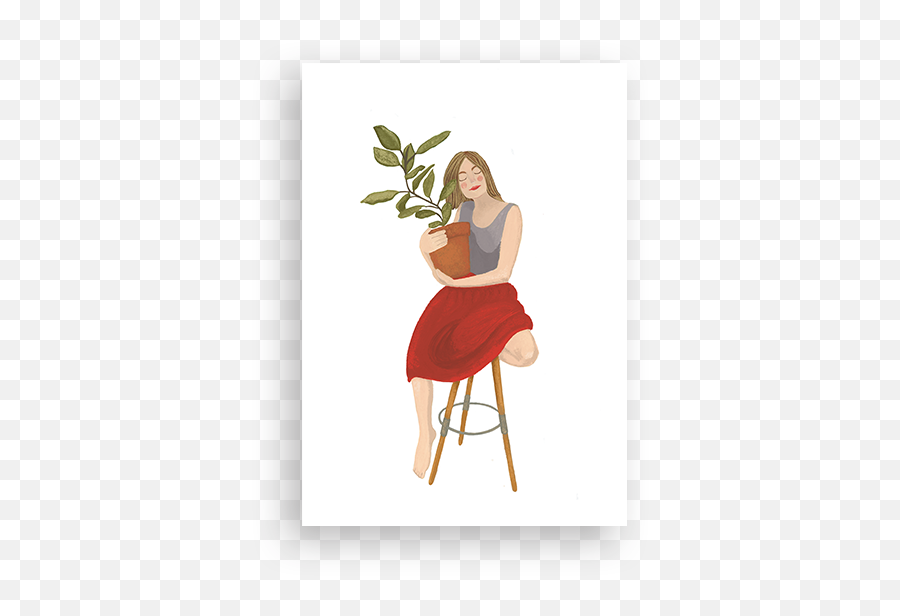 Postcard Plantlady Paper Paper U0026 Party Supplies Stokfellacom Emoji,Sugar Plum Fairy Emoji