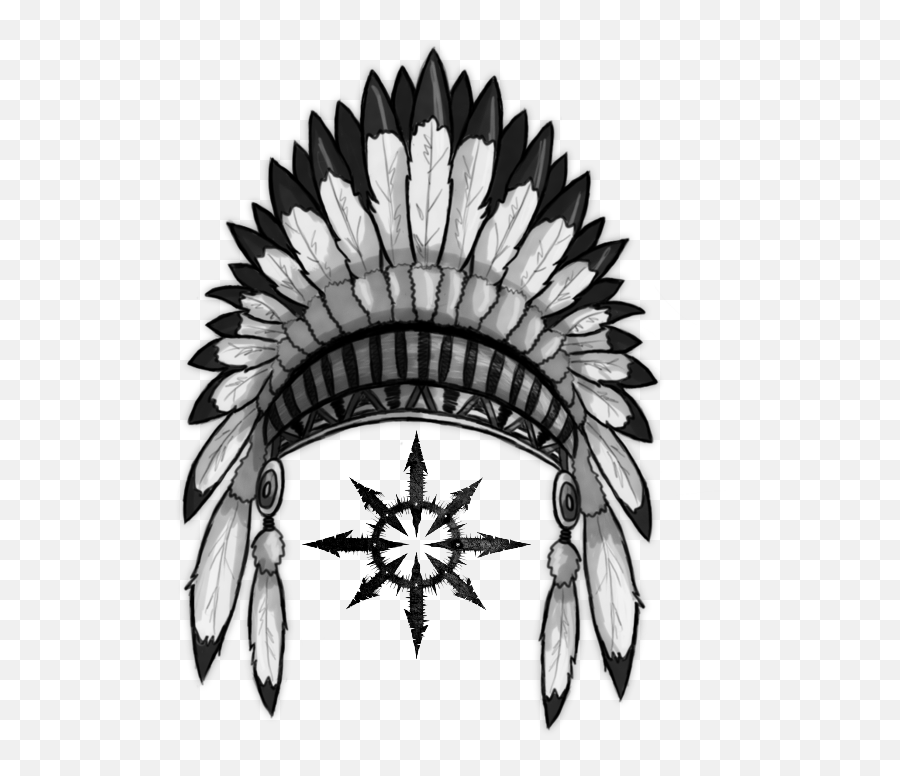 Free Indian Headdress Clipart Black And White Download Free Emoji,Native American Hat Emoji