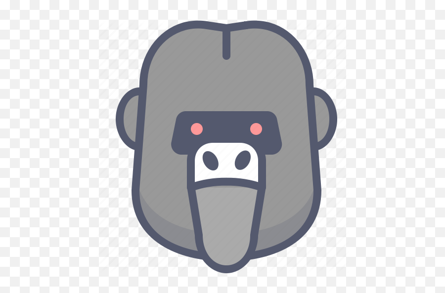 Angry Danger Gorilla Power Strong Zoo Icon - Download On Iconfinder Ugly Emoji,Mouthless Emoji