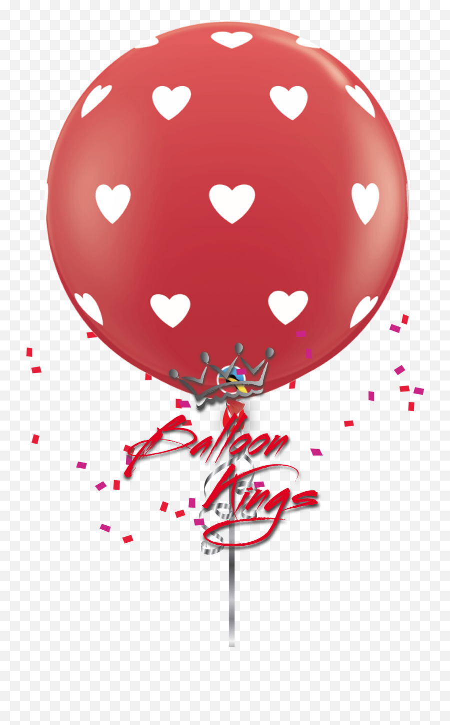 36in Latex Hearts On Red Emoji,Red Balloon Emoji