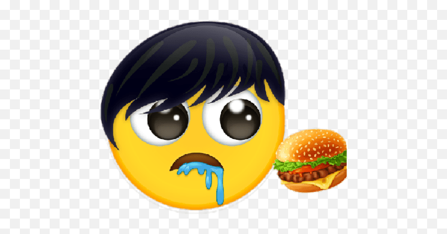 Stickers - Happy Emoji,Hamburger Emoticon