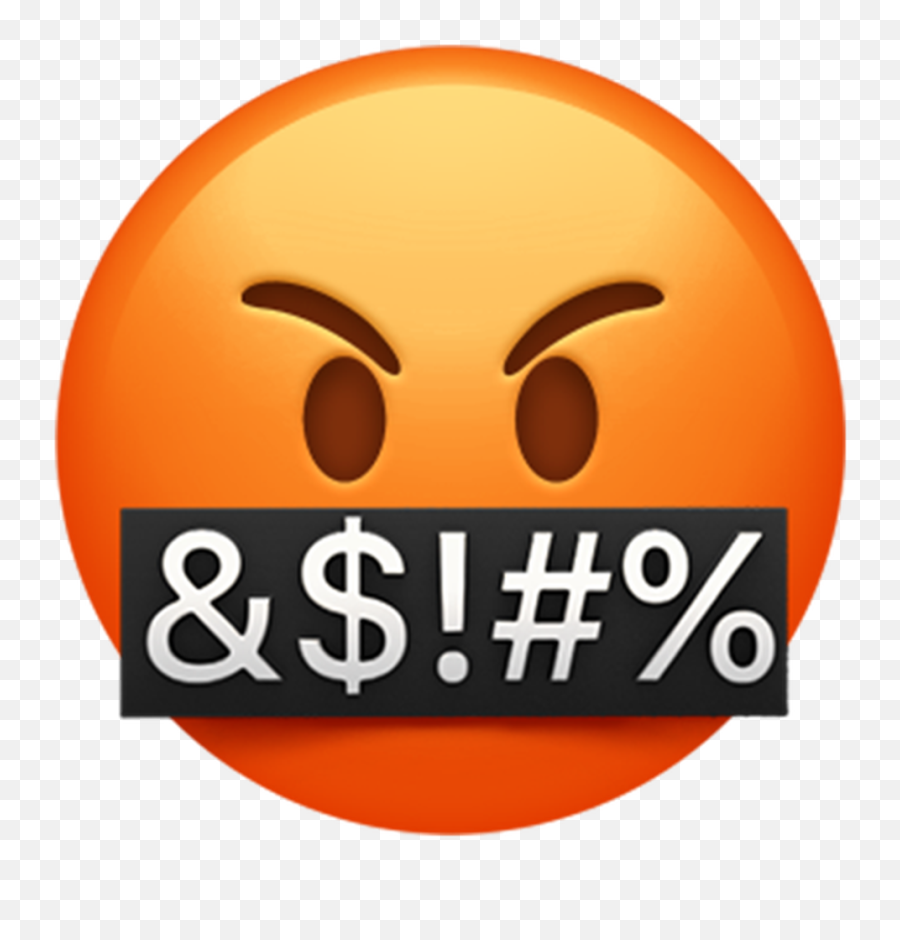 Ios 11 - Angry Face Emoji Transparent,Monocle Emoji