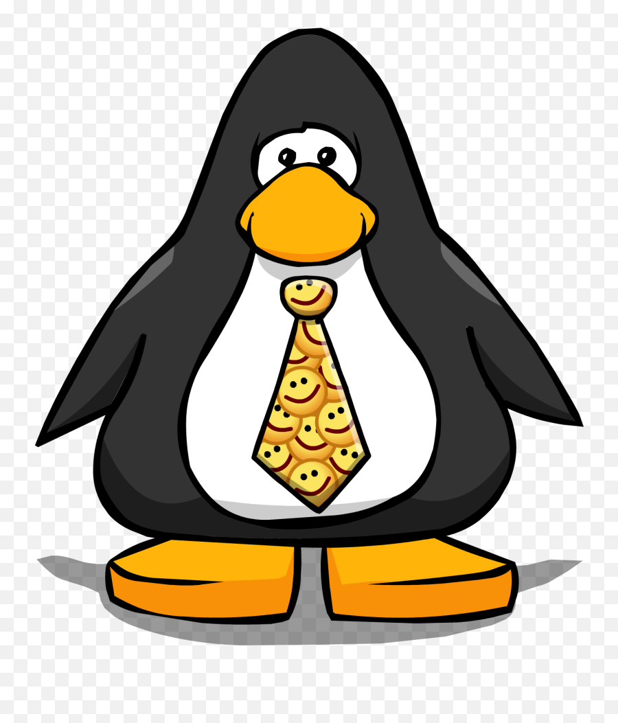 Smiley Necktie - Club Penguin Penguin Colors Emoji,Penguins Emoticons