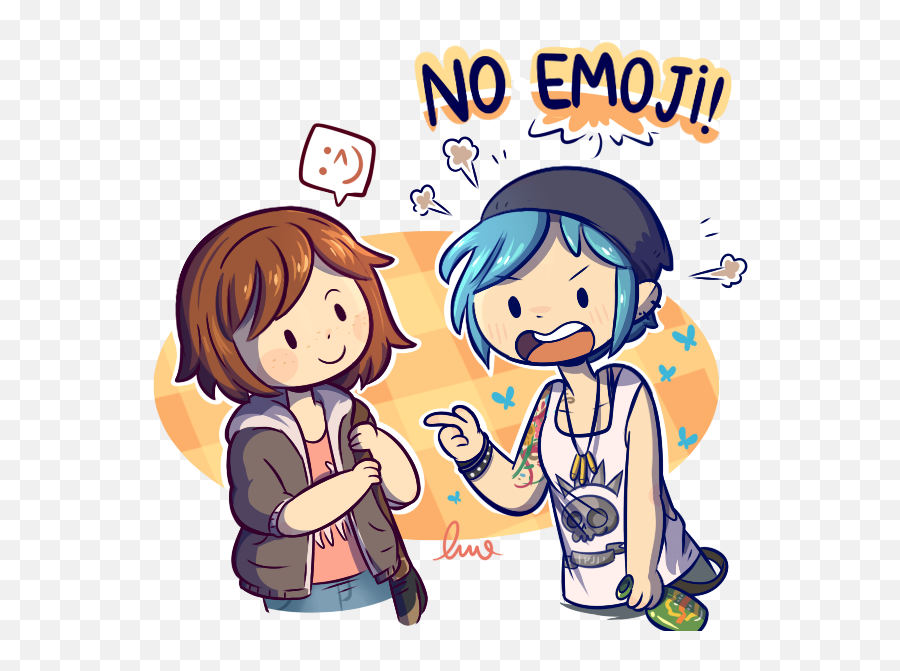 No Spoilers No Emoji By Mdlune Lifeisstrange - Life Is Strange Max And Chloe Fanart,Friendship Emoji