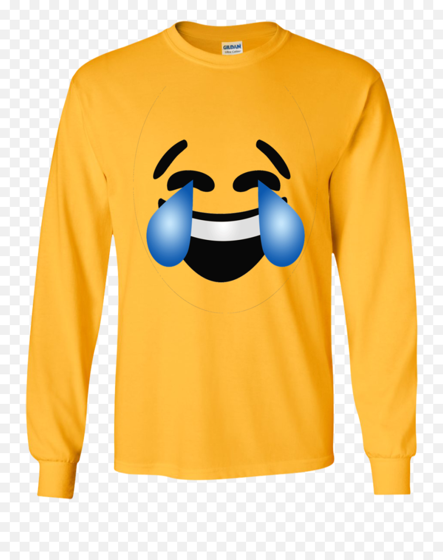 Emoji Costume Laughing Tears Of Joy Emoji Ls Ultra Cotton - F250 King Ranch Shirt,Emoji Halloween Costumes