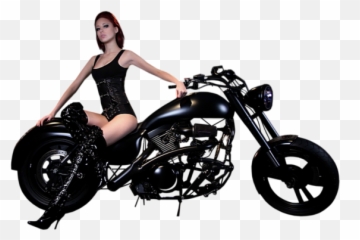 Girl On Bike - Girls On Motorcycles Png Emoji,Girls Emoji Tank
