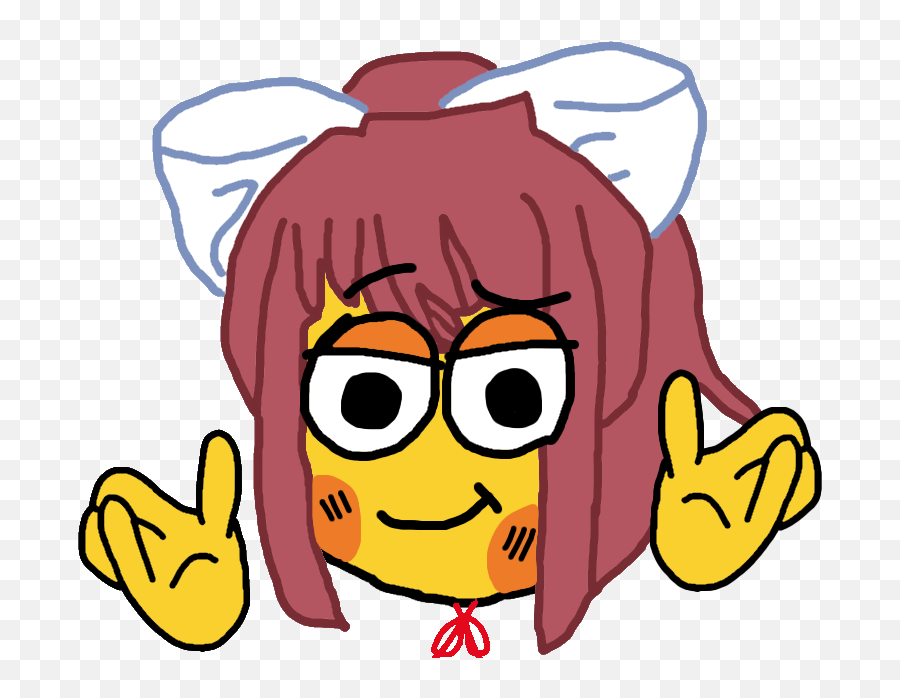 Shrug Emoj - Ika She Deleted Some Waifus So What Happy Emoji,Shrug Character Emoji