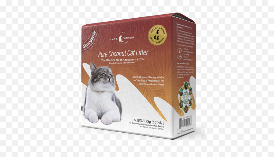 Pure Coconut Cat Litter Emoji,Cat Using Litter Box Emoticon
