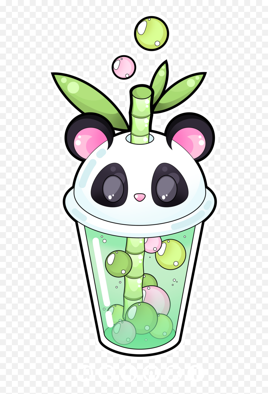 Las Fosas Sépticas Dibujos Kawaii Dibujos Bonitos - Bubble Tea Drawing Panda Emoji,Dibujos De 365 De Emojis De Pinterest