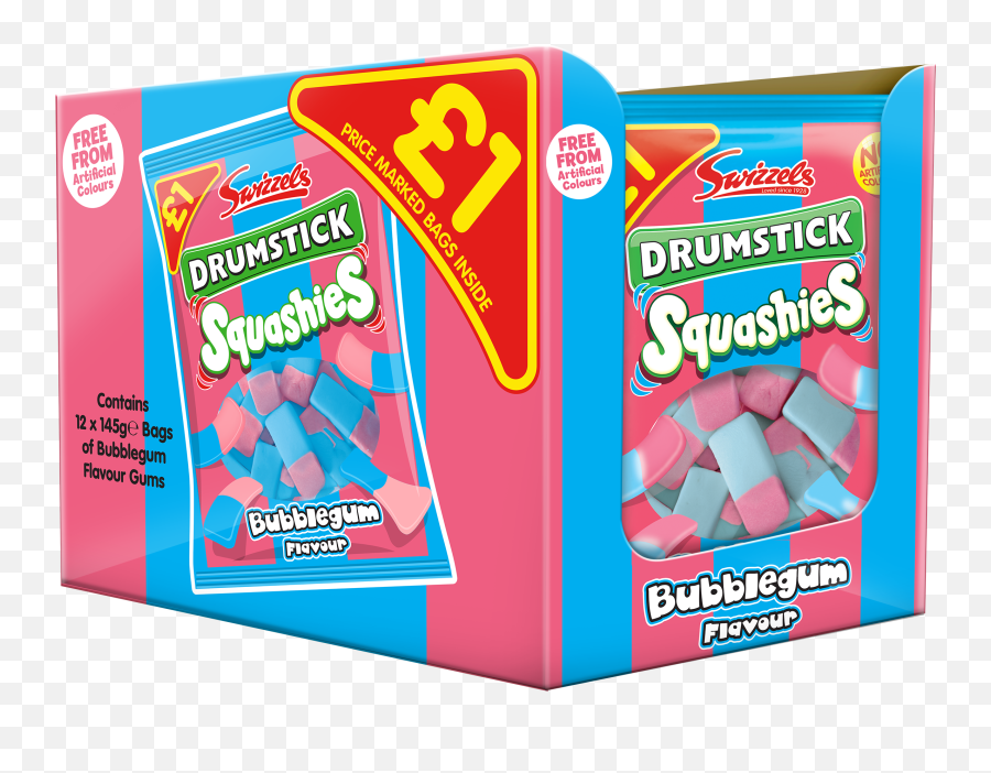 Swizzels Drumstick Bubblegum Squashies Pmp 145g - Chewing Gum Emoji,Bubblegum Emoji