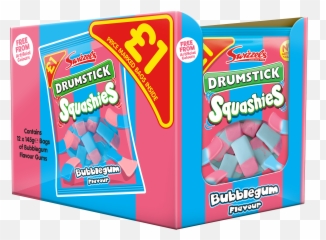 Swizzels Drumstick Bubblegum Squashies Pmp 145g - Chewing Gum Emoji,Bubblegum Emoji