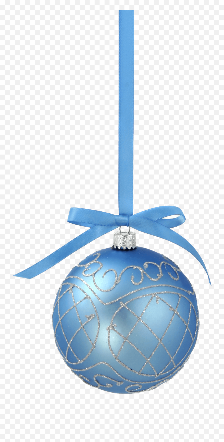 Christmas Ball With Blue Ribbon Toy Png - Christmas Blue Toys Png Emoji,Blue Christmas Balls Emojis