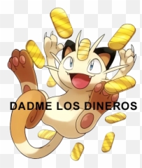 Telegram Sticker - Meowth Coins Emoji,Emoticon Huele Mal