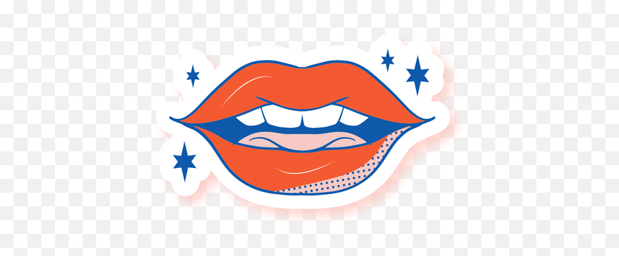 Half Opened Mouth Sticker - Mouth Sticker Png Emoji,Vetor Emotion