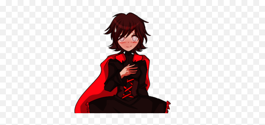 Ruby Rose As She Would Appear In - Rwby Ruby Blushing Gif Emoji,Why Must You Play This Game Of Emotions Rwby