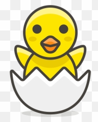 Chicken Emoji Icon Of Colored Outline Style - Available In Svg Pollito En Cascaron Dibujo,Drum Emoji