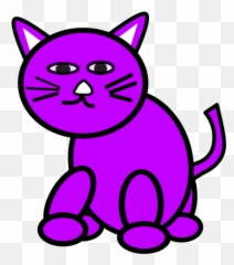 Clip Art Purple Cat - Purple Cat Clip Art Emoji,Pusheen Cats Emotions
