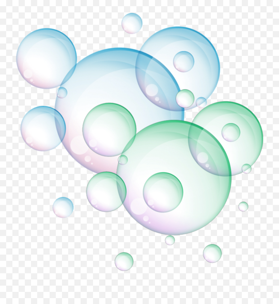 Mq Green Blue Bubbles Bubble Sticker - Dot Emoji,Blue Bubble Emoji Generator