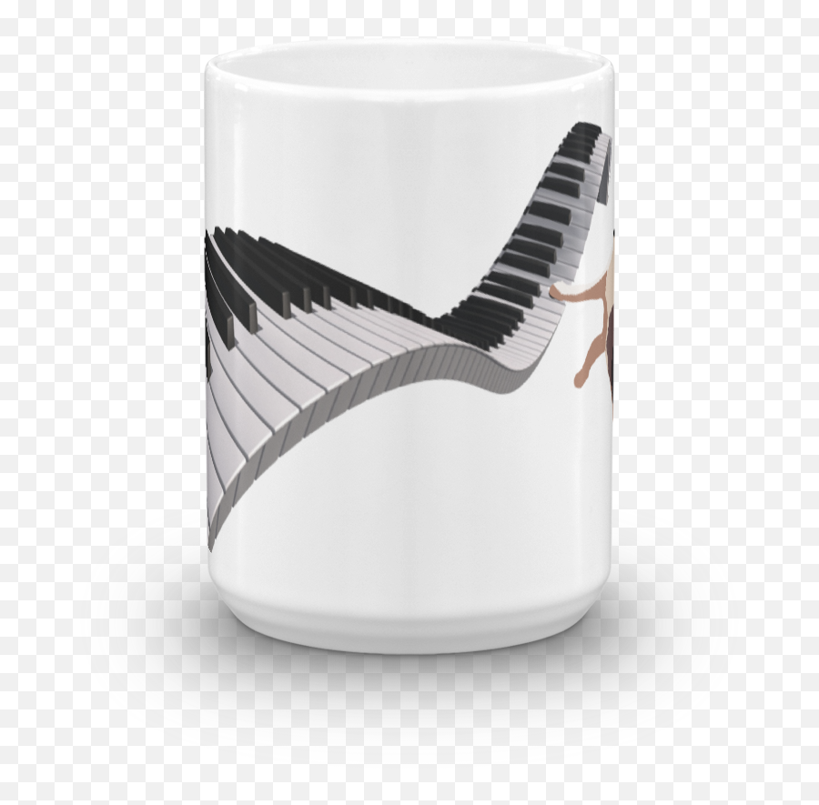 On The Keys Beverage Mug - Magic Mug Emoji,Freddie Mercury Emoticon Facebook