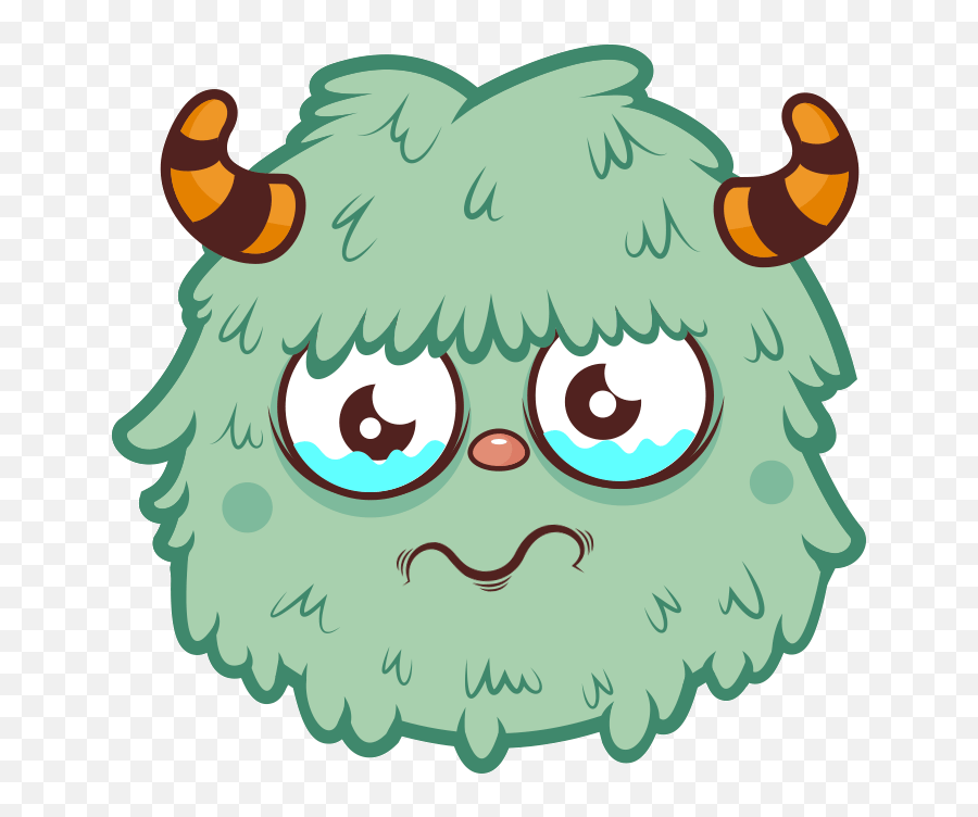 Sad Monster Clip Art - Gif Antojo Png Download Full Size Sad Monster Clipart Emoji,Monster Truck With Horns Emoticon