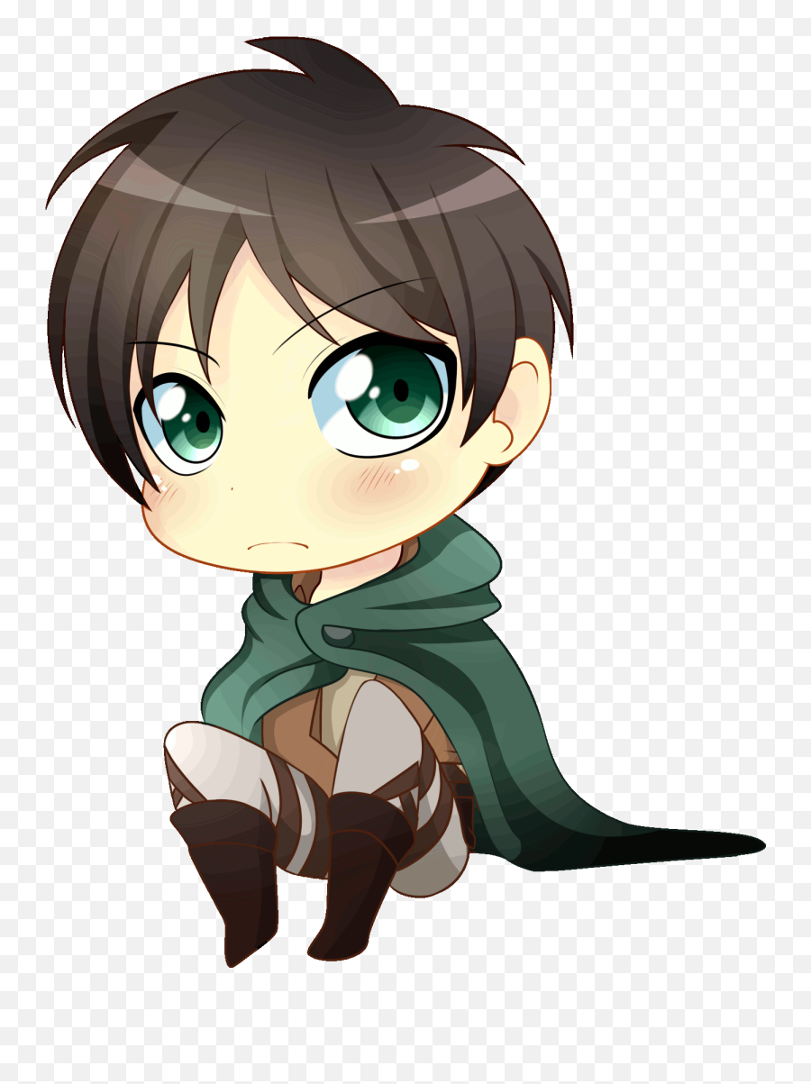 Attack On Titan Eren Yeager Eren Chibi - Picbleep Emoji,Aot Emoticons ...