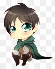 Attack On Titan Eren Yeager Eren Chibi - Picbleep Emoji,Aot Emoticons