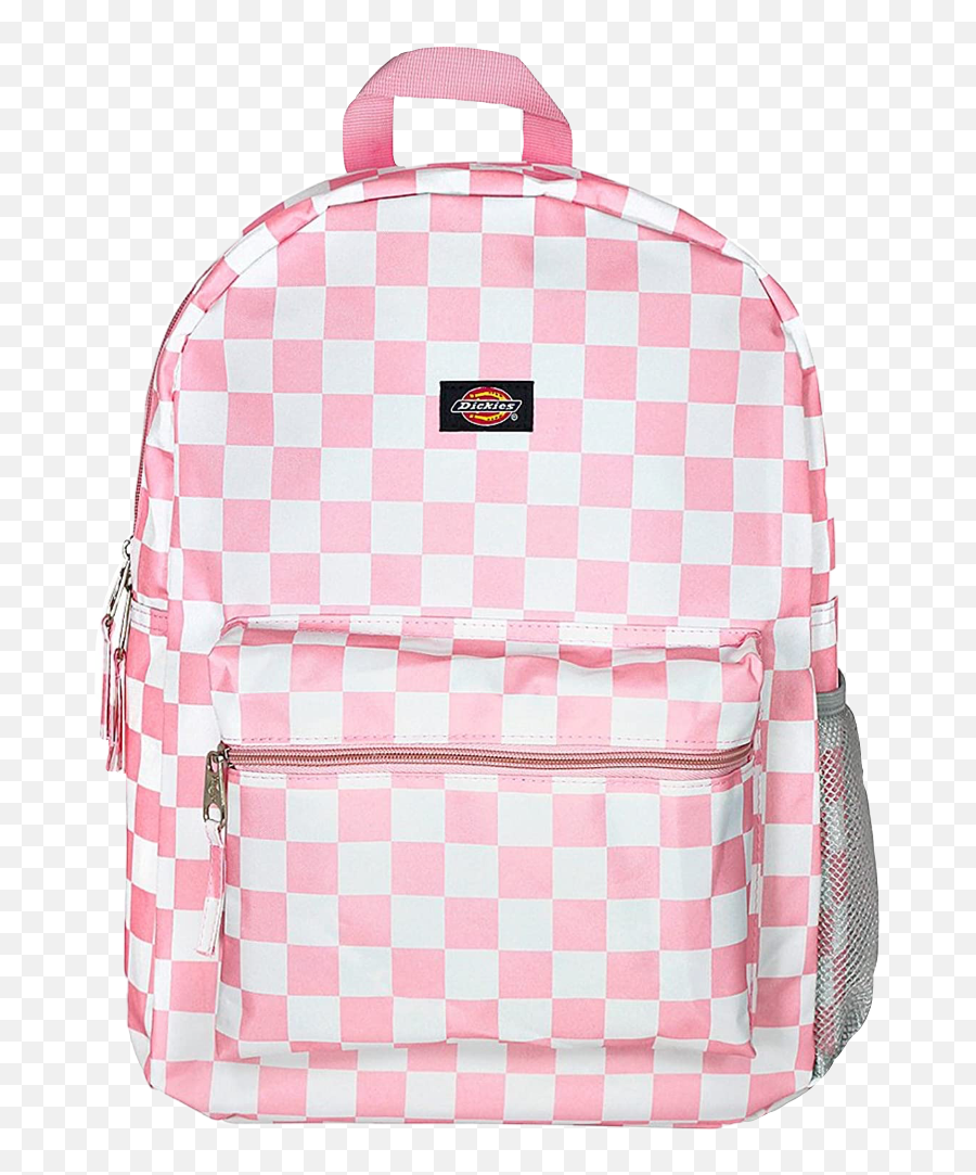 Dickies Backpack Pink White Sticker By - Shri Maa Harsiddhi Devi Baghraj Mandir Emoji,Emoji Backpack Set