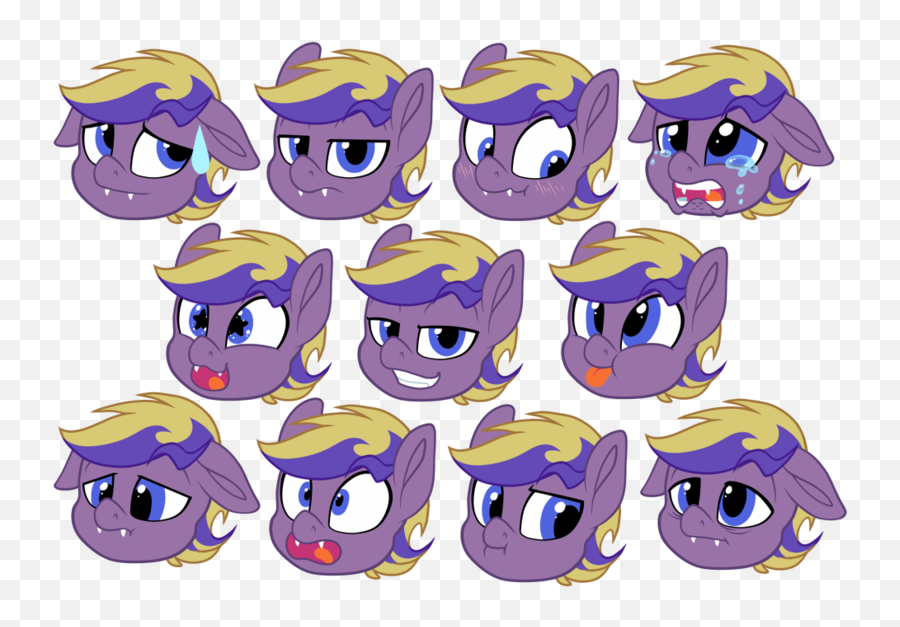 1911792 - Artistbreioom Bat Pony Bat Pony Oc Blushing Blush Bat Pony Oc Emoji,Batting Eyes Emoticon