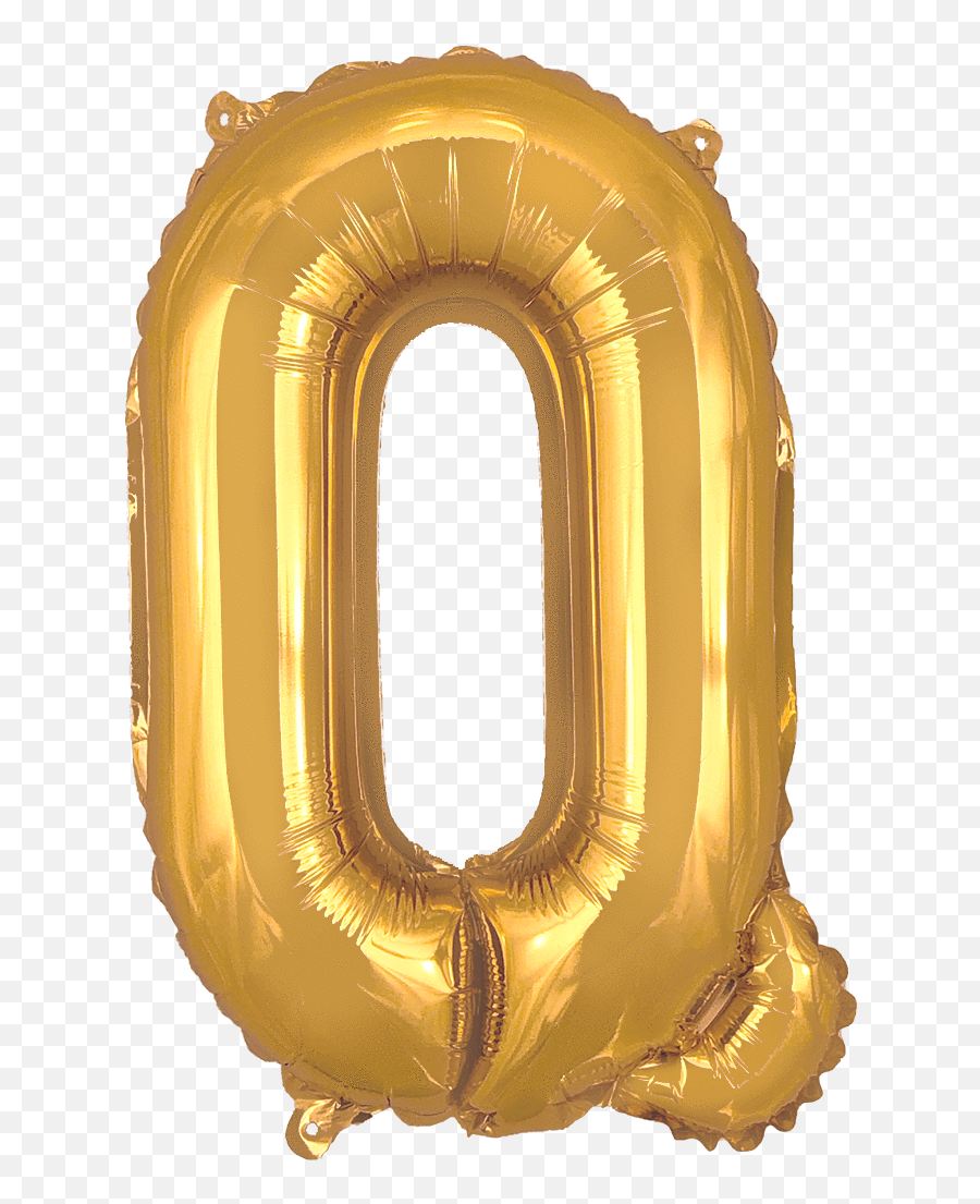 Gold 16 Small Balloon Letters And Numbers Emoji,Letter Q Emoji