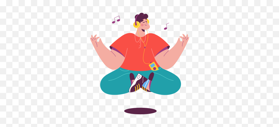 Meditation Illustration In Png Svg Emoji,Meditating Girl Emoji