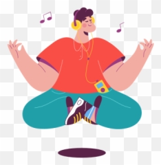 Meditation Illustration In Png Svg Emoji,Meditating Girl Emoji