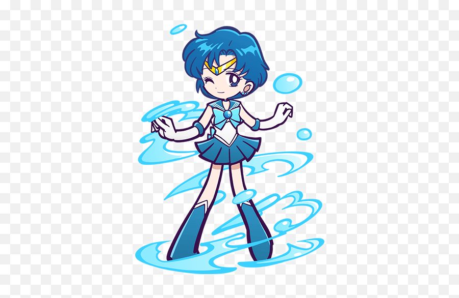 View Fullsize Sailor Mercury Image - Sailor Mercury Clipart Puyo Puyo Sailor Moon Emoji,Mercury Emoji