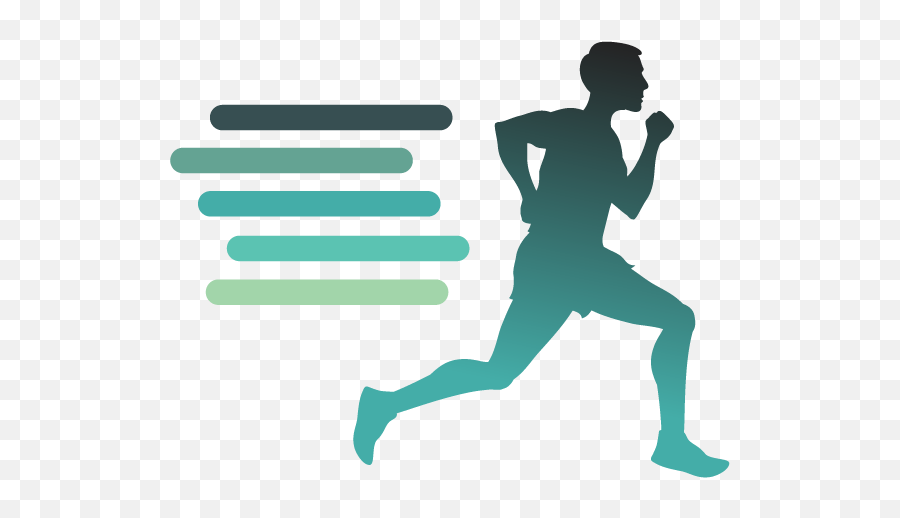 Fast Clipart Running Man Fast Running - Colorful Man Running Png Emoji,Runner Emoji