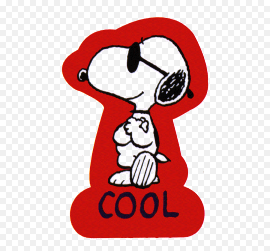 Snoopy Joe Cool Gif - Clip Art Library Cool Clip Art Emoji,Snoopy Emojis