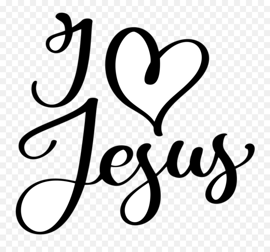 Special Jesus Jesuschrist Sticker - Love Jesus In Calligraphy Emoji,Jesus' Emotions